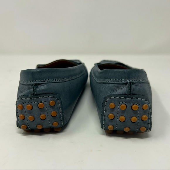 J Jill Blue Leather Driving Loafers Size 7 Slip On Comfort Walking Shoes - Picture 4 of 14